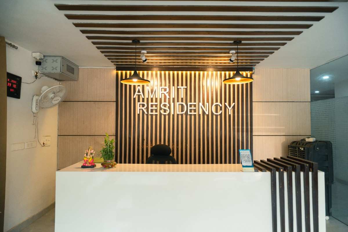 Reception at Amrit Residency | Best PG in Sector 21 Gurgaon
